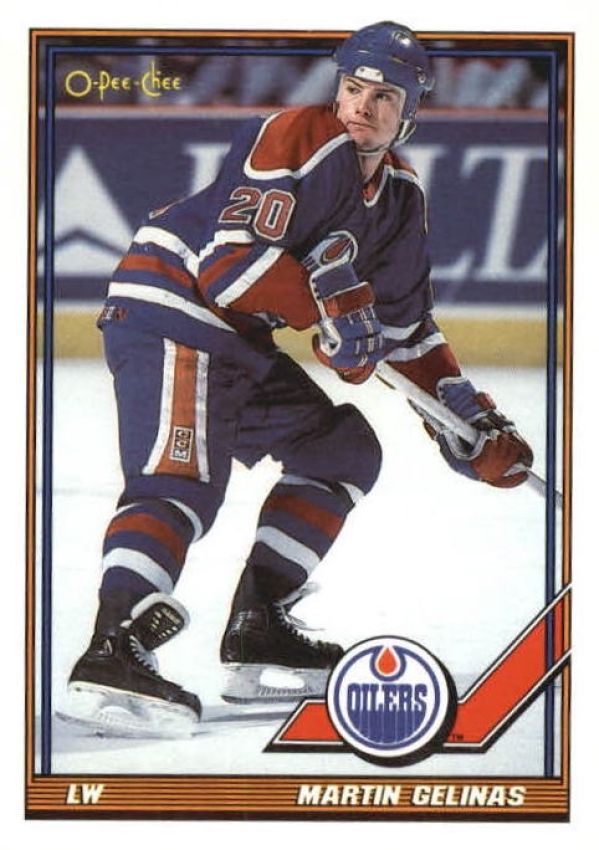 NHL 1991-92 O-Pee-Chee - No 244 - Martin Gelinas