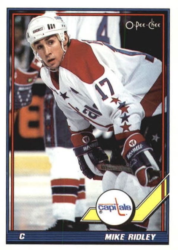 NHL 1991-92 O-Pee-Chee - No. 245 - Mike Ridley