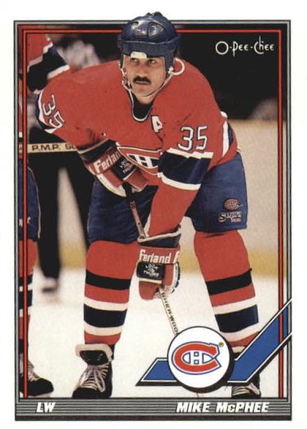 NHL 1991-92 O-Pee-Chee - No 252 - Mike McPhee