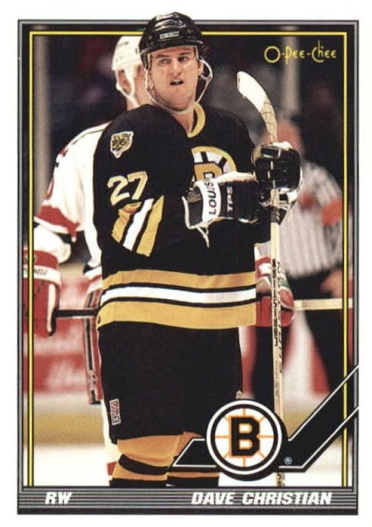 NHL 1991-92 O-Pee-Chee - No 276 - Dave Christian