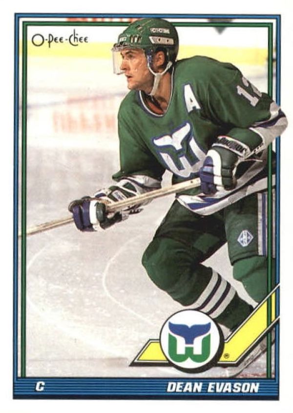 NHL 1991-92 O-Pee-Chee - No. 325 - Dean Evason