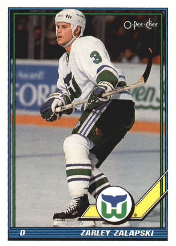 NHL 1991-92 O-Pee-Chee - No. 344 - Zarley Zalapski