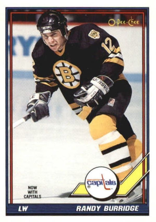 NHL 1991-92 O-Pee-Chee - No. 358 - Randy Burridge