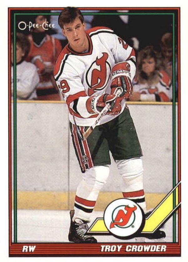 NHL 1991-92 O-Pee-Chee - No 374 - Troy Crowder