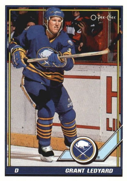 NHL 1991-92 O-Pee-Chee - No 386 - Grant Ledyard