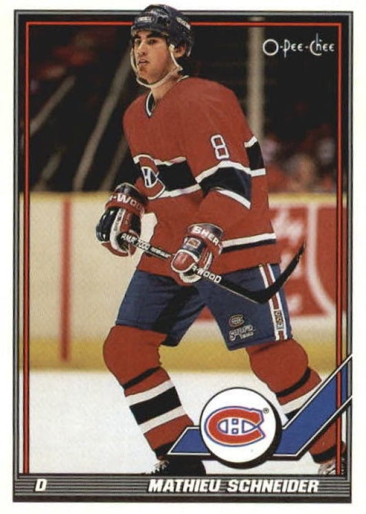 NHL 1991-92 O-Pee-Chee - No 392 - Mathieu Schneider