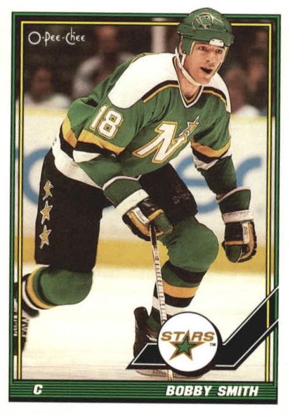 NHL 1991-92 O-Pee-Chee - No. 398 - Bobby Smith