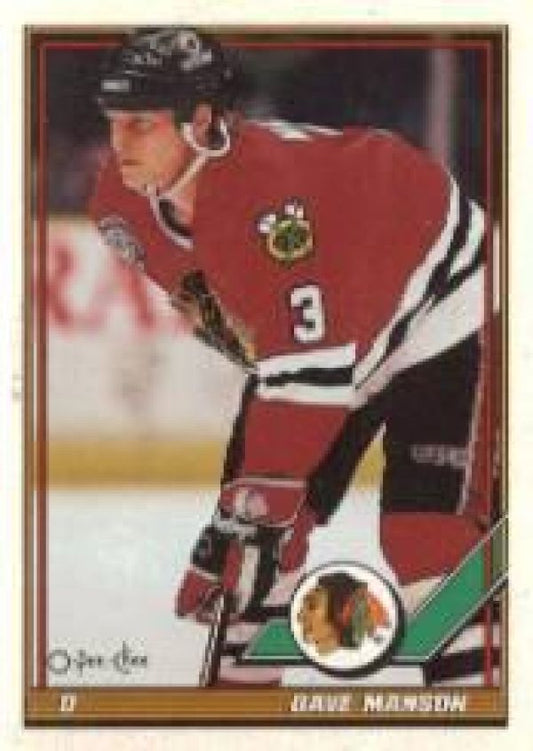 NHL 1991-92 O-Pee-Chee - No 409 - Dave Manson