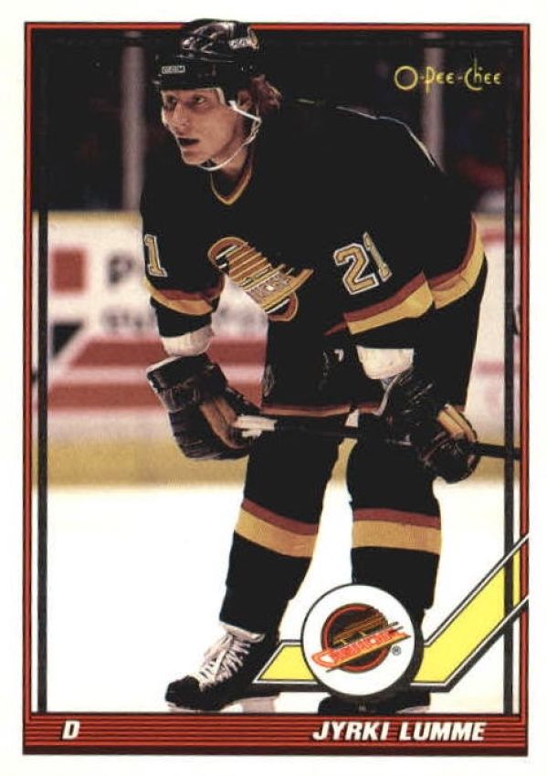 NHL 1991-92 O-Pee-Chee - No 419 - Jyrki Lumme