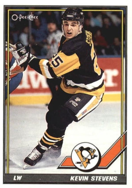 NHL 1991-92 O-Pee-Chee - No 421 - Kevin Stevens