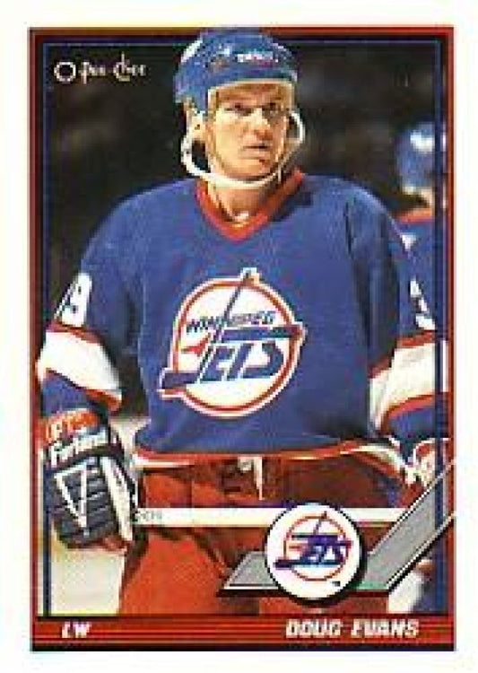 NHL 1991-92 O-Pee-Chee - No 438 - Doug Evans