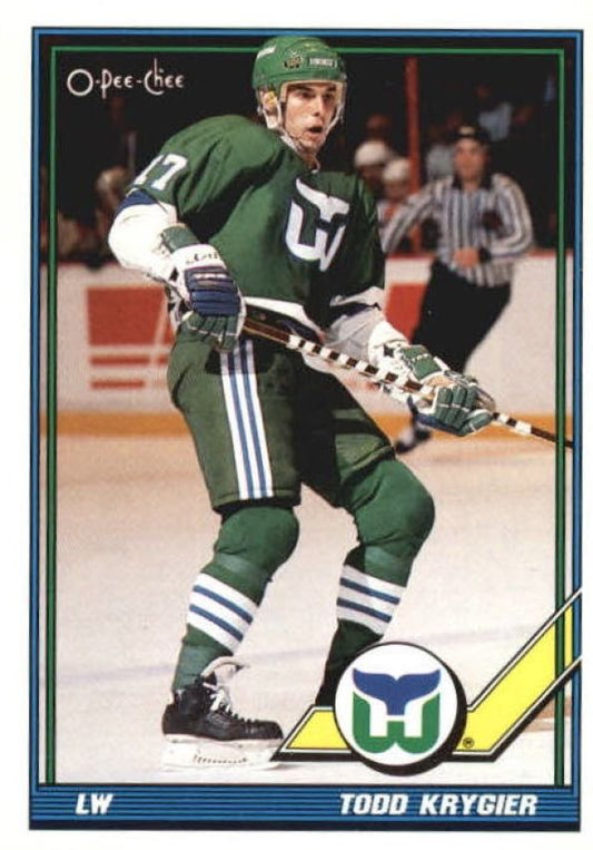 NHL 1991-92 O-Pee-Chee - No 449 - Todd Krygier