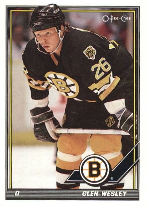 NHL 1991-92 O-Pee-Chee - No 452 - Glen Wesley