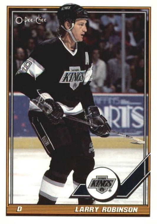 NHL 1991-92 O-Pee-Chee - No 458 - Larry Robinson