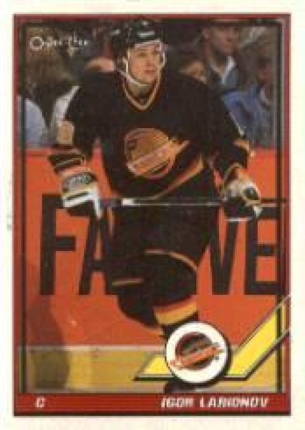 NHL 1991-92 O-Pee-Chee - No 480 - Igor Larionov