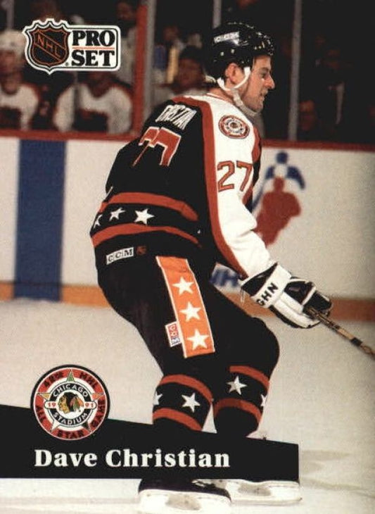 NHL 1991-92 ProSet - No 297 - Dave Christian