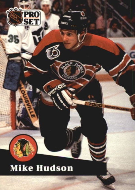 NHL 1991-92 ProSet - No 369 - Mike Hudson