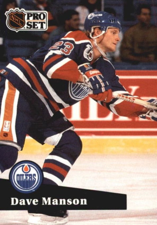 NHL 1991-92 ProSet - No 389 - Dave Manson