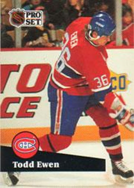 NHL 1991-92 ProSet - No 419 - Todd Ewen