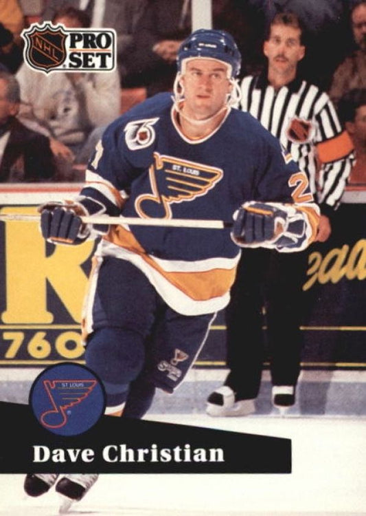 NHL 1991-92 ProSet - No. 471 - Dave Christian