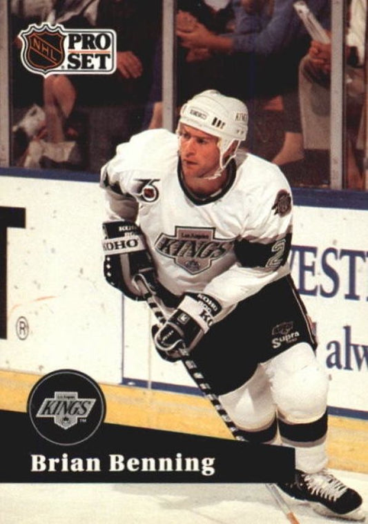 NHL 1991-92 ProSet French - No 398 - Brian Benning