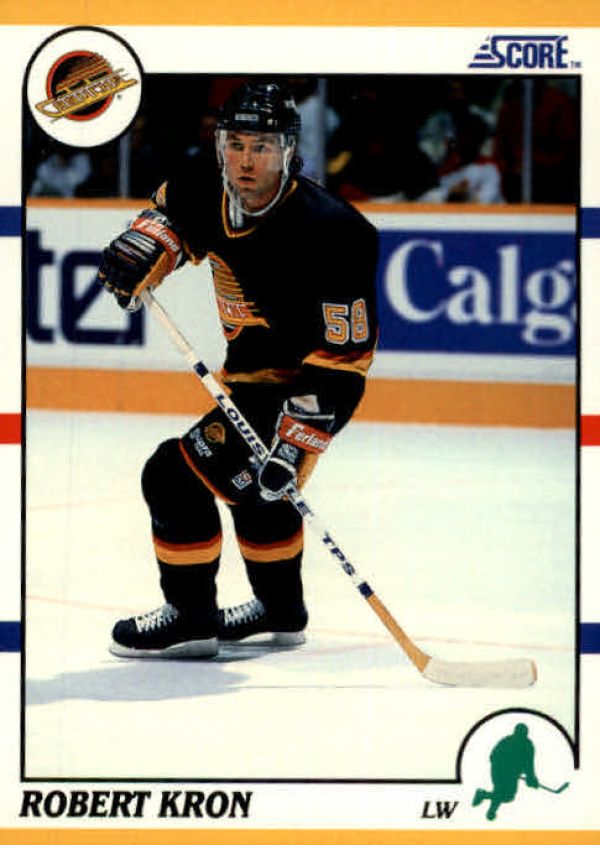 NHL 1990-91 Score Rookie &amp; Traded - No 65T - Robert Kron