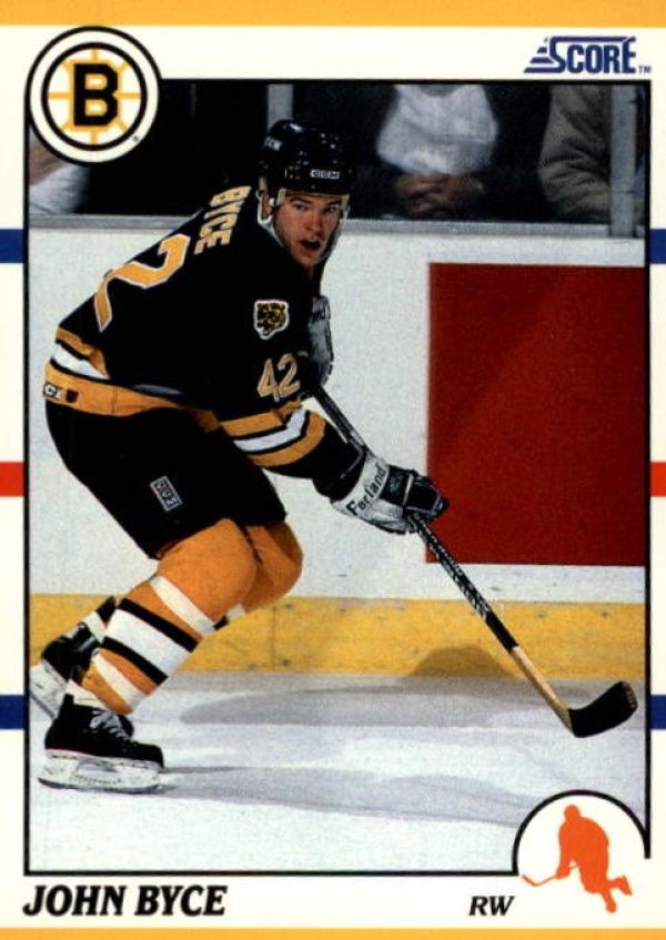 NHL 1990-91 Score Rookie &amp; Traded - No 62T - John Byce