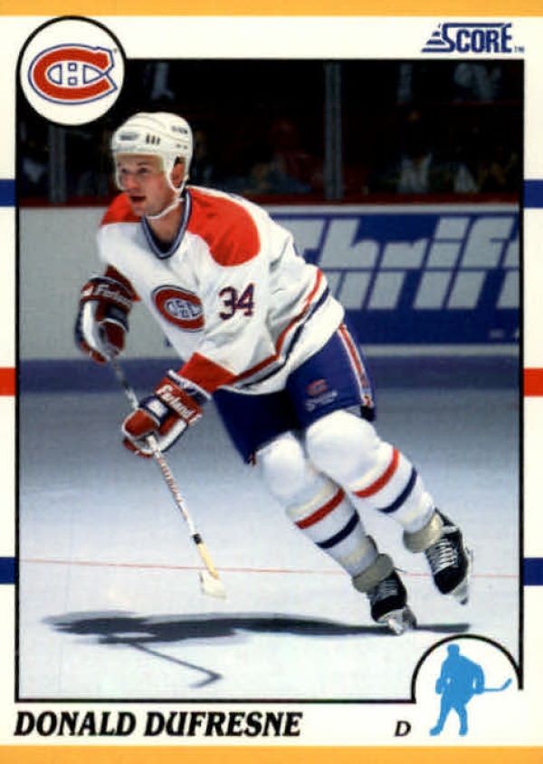 NHL 1990-91 Score Rookie & Traded - No 35T - Donald Dufresne