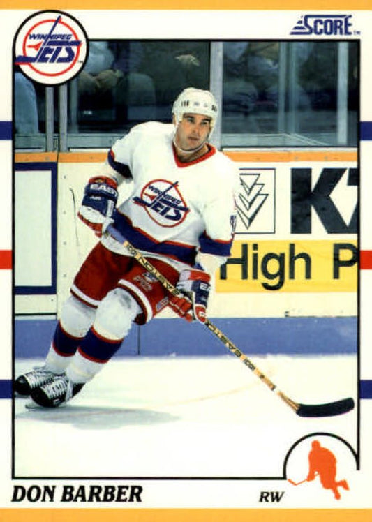 NHL 1990-91 Score Rookie &amp; Traded - No 14T - Don Barber