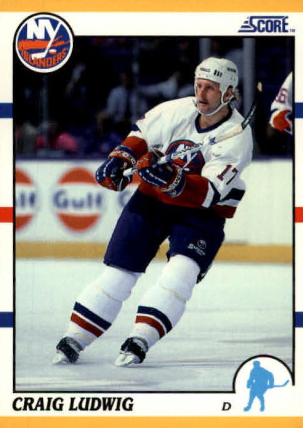 NHL 1990-91 Score Rookie & Traded - No 8T - Craig Ludwig