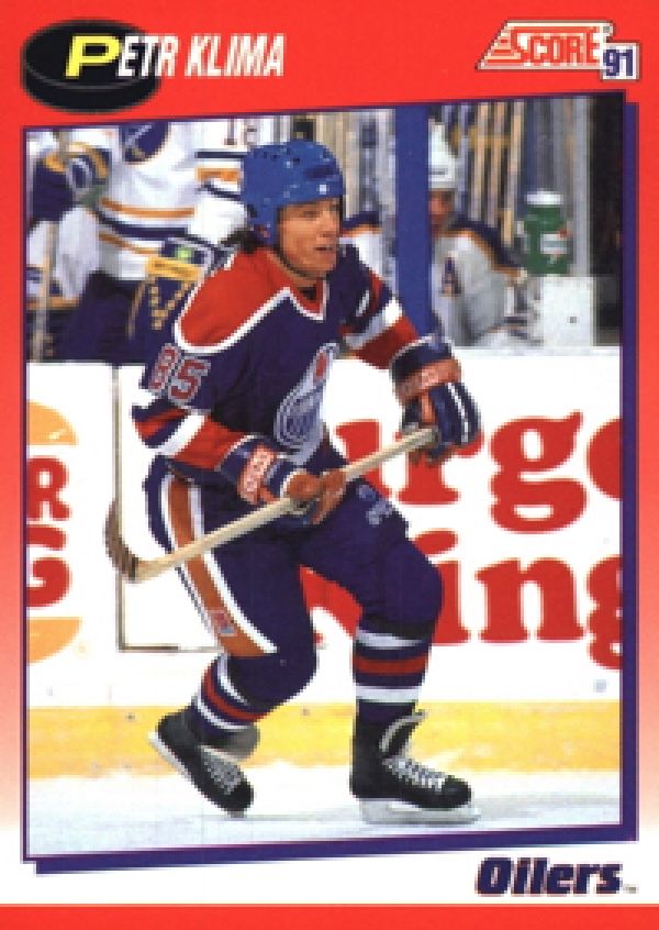 NHL 1991-92 Score Canadien bilingual - No 136 - Petr Klima