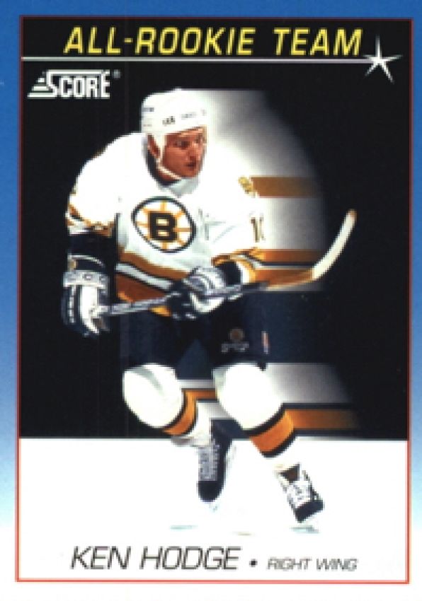 NHL 1991-92 Score Canadien bilingual - No 383 - Ken Hodge