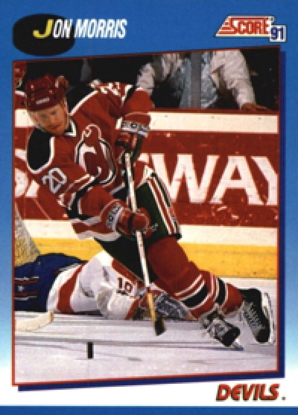 NHL 1991-92 Score Canadien bilingual - No 548 - Jon Morris