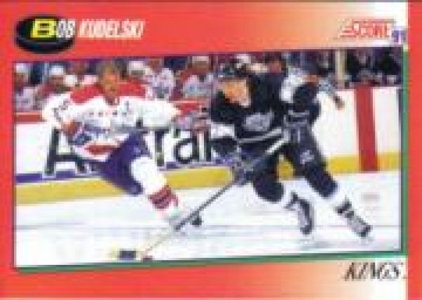 NHL 1991-92 Score Canadien Englisch - No 154 - Bob Kudelski