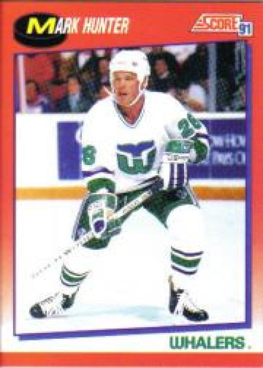 NHL 1991-92 Score Canadien English - No 156 - Mark Hunter