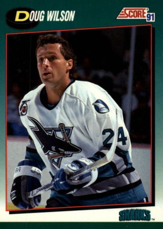 NHL 1991-92 Score Rookie & Traded - No 1T - Doug Wilson