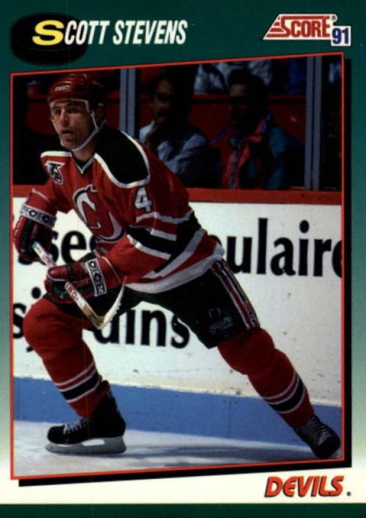 NHL 1991-92 Score Rookie & Traded - No 45T - Scott Stevens