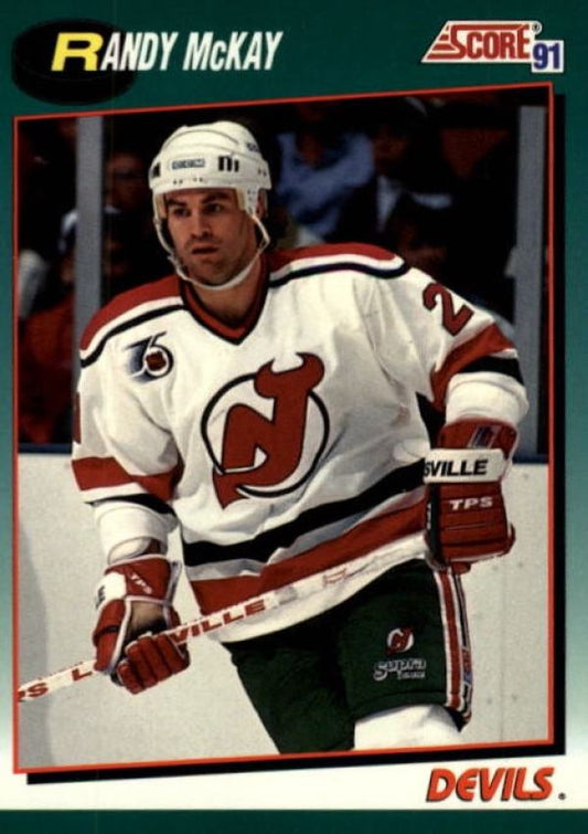 NHL 1991-92 Score Rookie & Traded - No 54T - Randy McKay