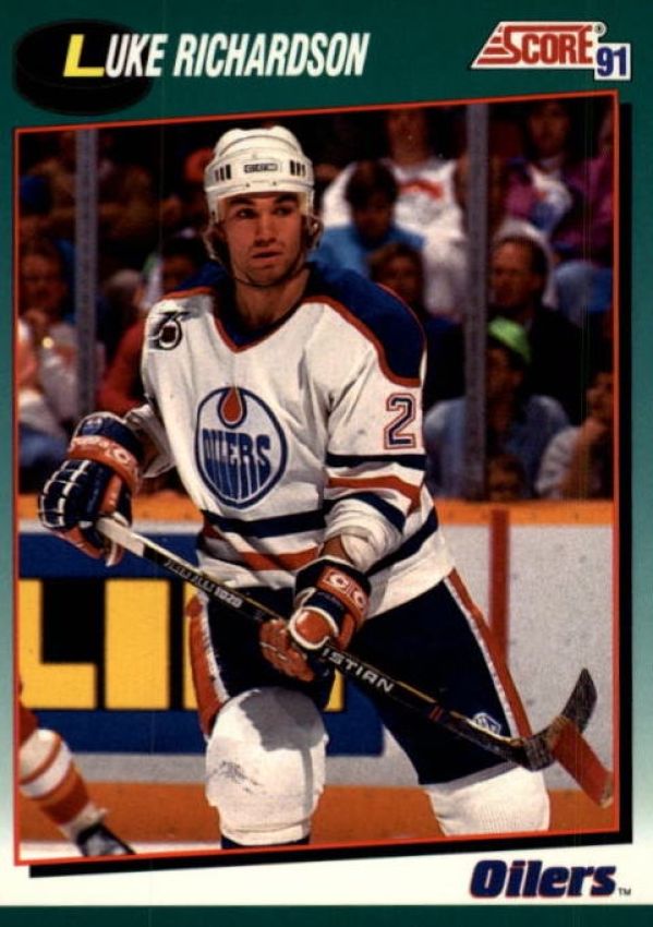 NHL 1991-92 Score Rookie & Traded - No 70T - Luke Richardson