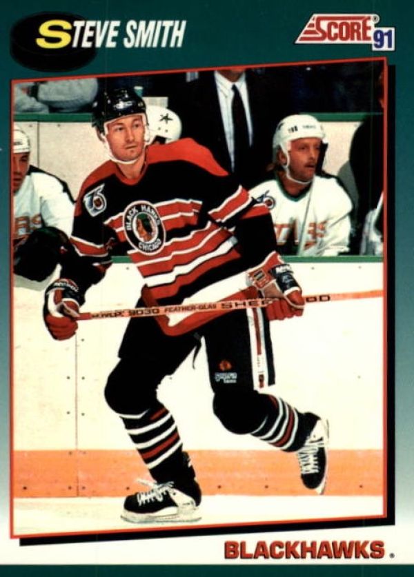 NHL 1991-92 Score Rookie & Traded - No 73T - Steve Smith