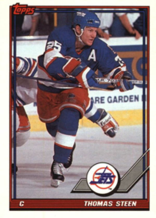 NHL 1991-92 Topps - No. 218 - Thomas Steen