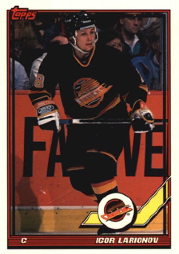 NHL 1991-92 Topps - No 480 - Igor Larionov