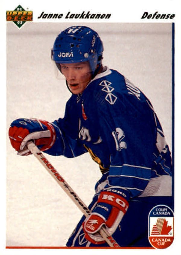 NHL 1991-92 Upper Deck - No 22 - Janne Laukanen