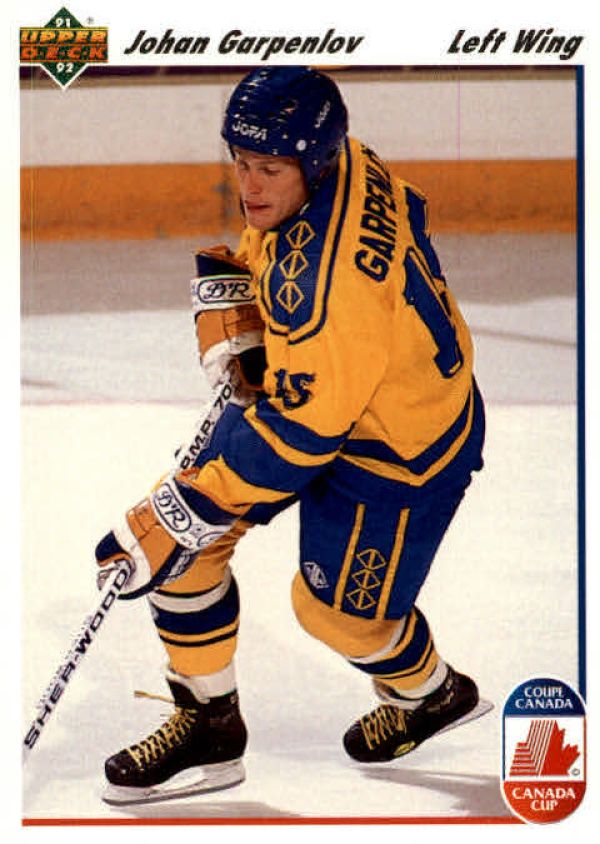 NHL 1991-92 Upper Deck - No 28 - Johan Garpenlov