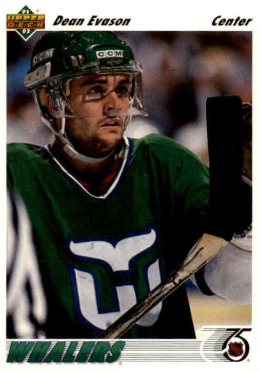 NHL 1991-92 Upper Deck - No 127 - Dean Evason