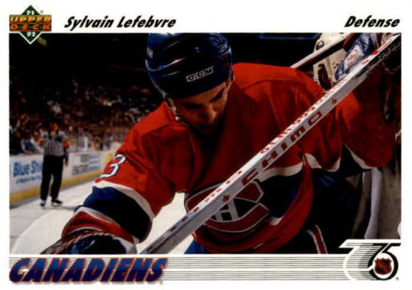 NHL 1991-92 Upper Deck - No 171 - Sylvain Lefebvre