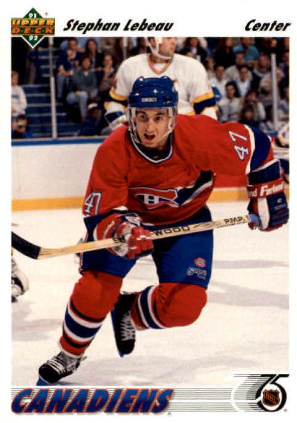 NHL 1991-92 Upper Deck - No 261 - Stephan Lebeau