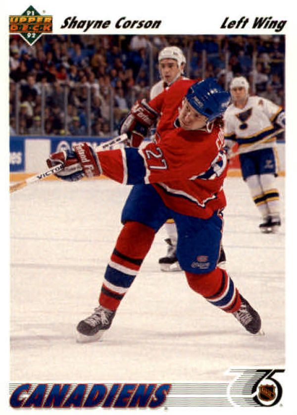 NHL 1991-92 Upper Deck - No 282 - Shayne Corson