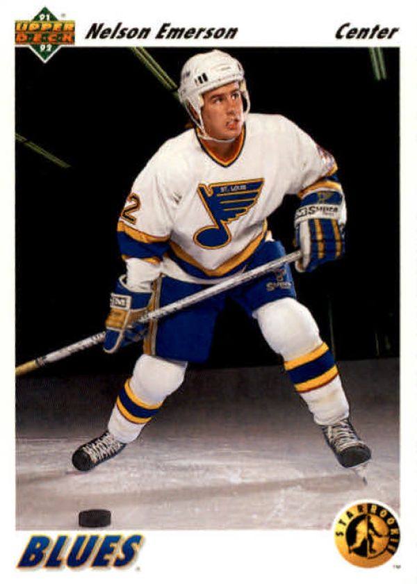 NHL 1991-92 Upper Deck - No 445 - Nelson Emerson