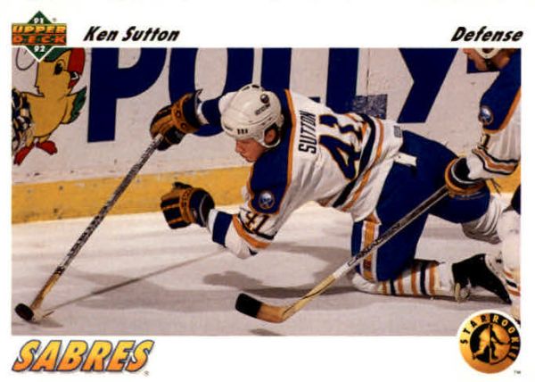 NHL 1991-92 Upper Deck - No 458 - Ken Sutton